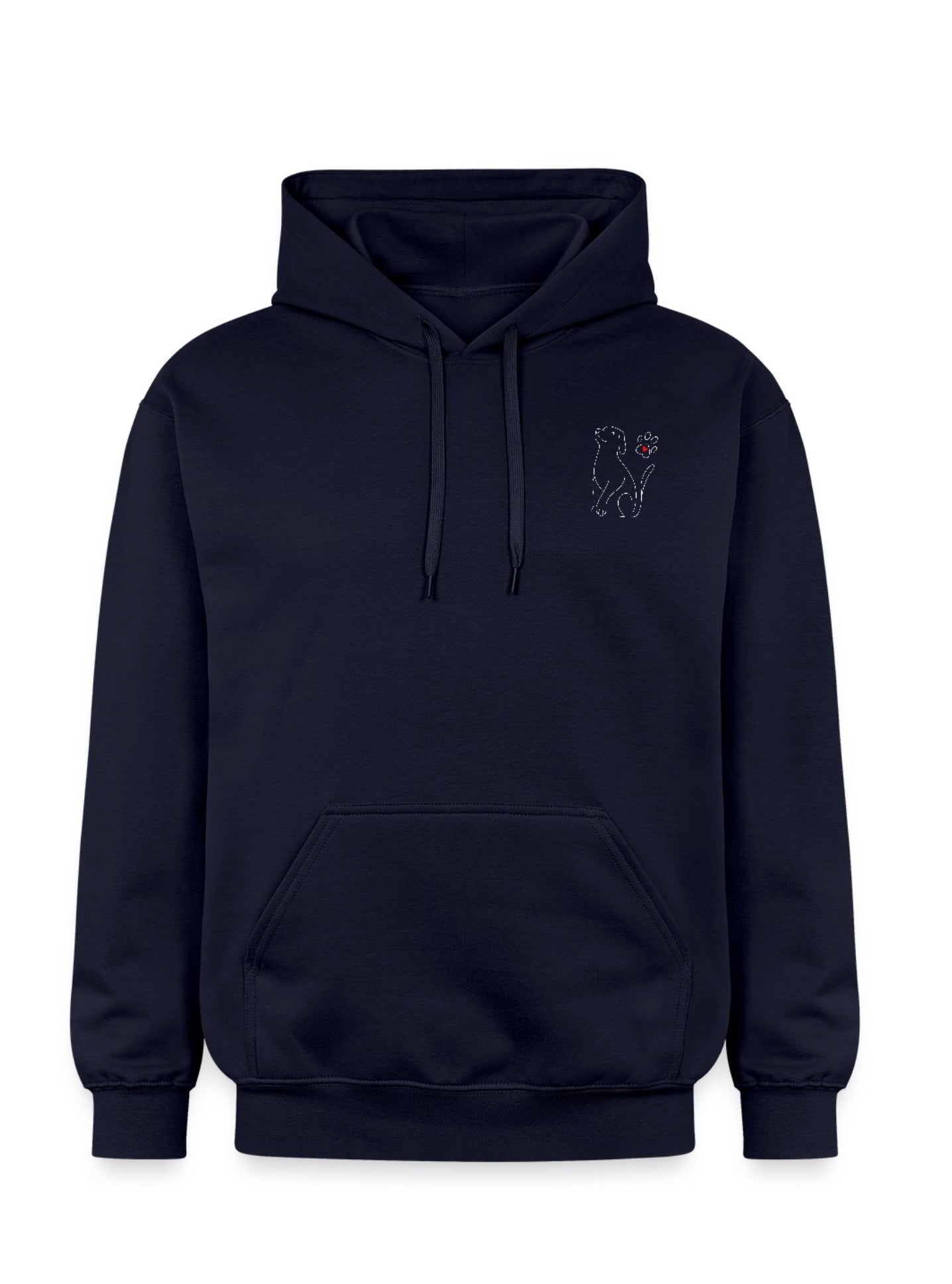 Sweat à capuche coeur canin
